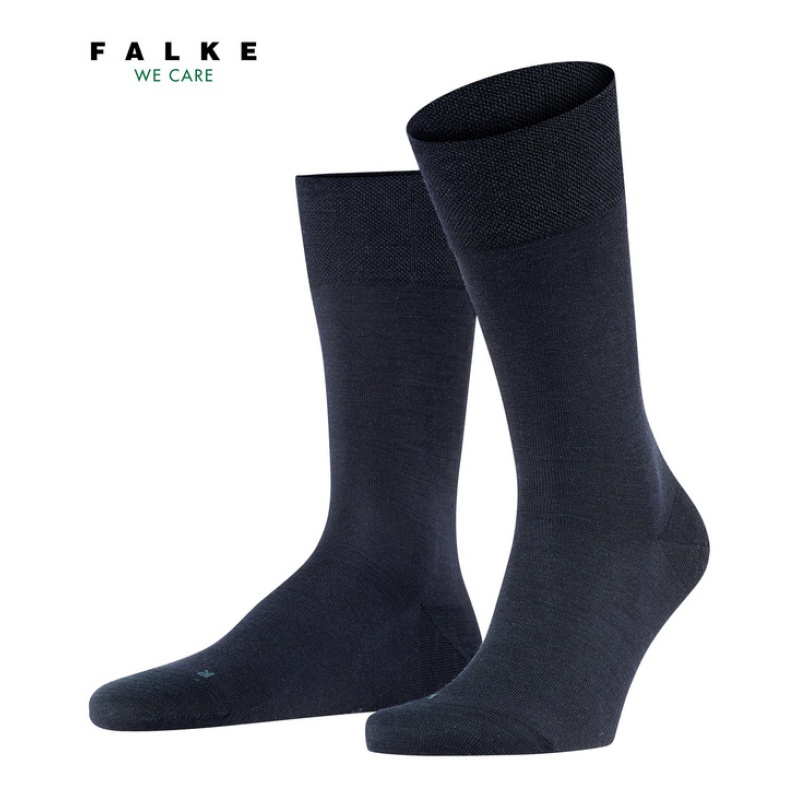 Falke Sensitive Berlin 14448 6375 dark navy donkerblauw